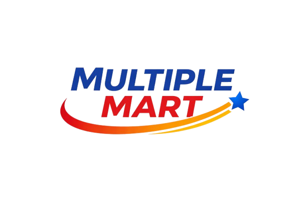 Multiple Mart official logo in the footer, leading to curated shopping guides for business, health, and lifestyle.