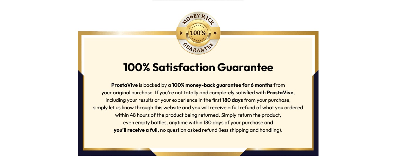 prostavive guarantee